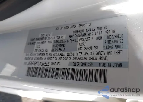 2018 Mazda Cx-5 Sport из США, поврежденный, VIN JM3KFABM7J1386528